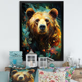 Expressionist Grizzly Bear Vigor - Bear Wall Art Prints