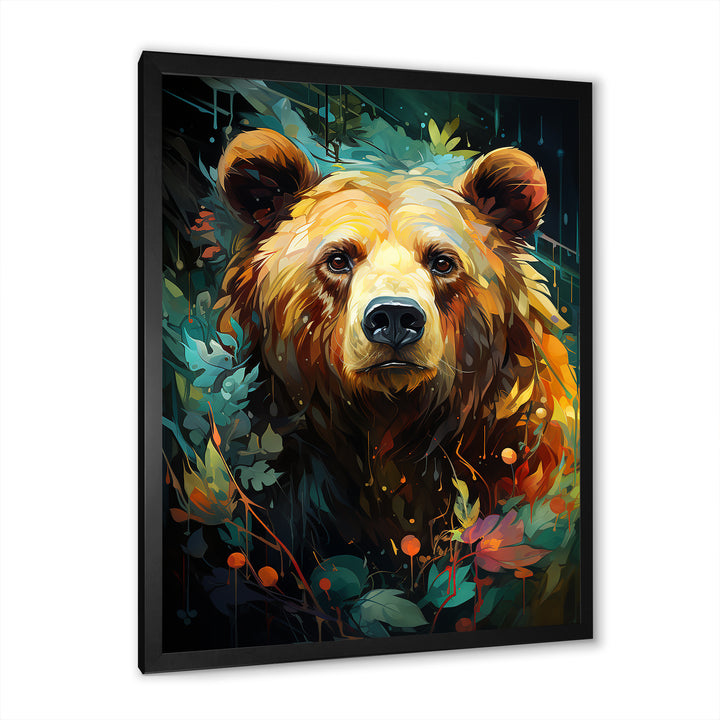 Expressionist Grizzly Bear Vigor - Bear Wall Art Prints