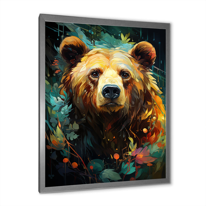Expressionist Grizzly Bear Vigor - Bear Wall Art Prints