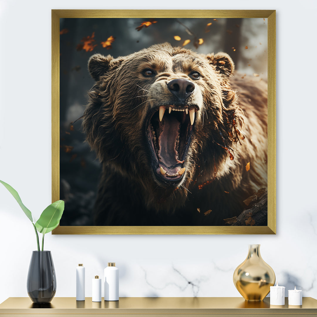 Expressionist Portrayal Of A Bear - Brown Bear Wall Art