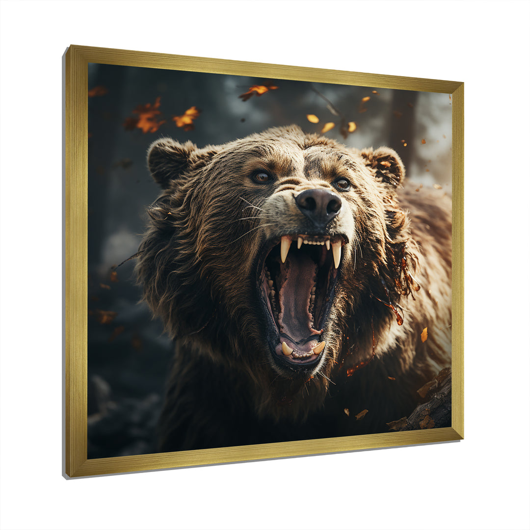 Expressionist Portrayal Of A Bear - Brown Bear Wall Art