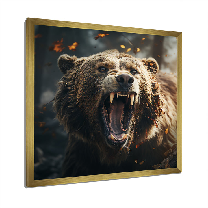 Expressionist Portrayal Of A Bear - Brown Bear Wall Art
