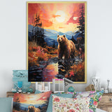 A Grizzly Bear In A Dreamy Retreat - Bear Home Decor Art