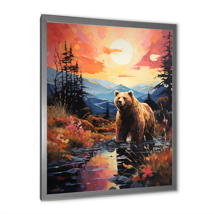 A Grizzly Bear In A Dreamy Retreat - Bear Home Decor Art