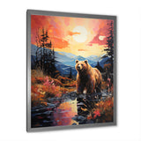 A Grizzly Bear In A Dreamy Retreat - Bear Home Decor Art