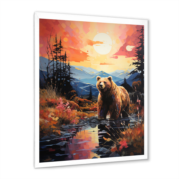 A Grizzly Bear In A Dreamy Retreat - Bear Home Decor Art