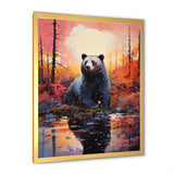 A Bear In A Dreamy Retreat - Bear Living Room Wall Art