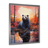 A Bear In A Dreamy Retreat - Bear Living Room Wall Art
