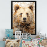 Minimalism Bear In Ice - Bear Wall Decor