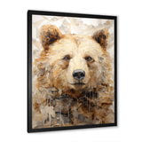 Minimalism Bear In Ice - Bear Wall Decor
