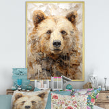 Minimalism Bear In Ice - Bear Wall Decor