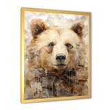 Minimalism Bear In Ice - Bear Wall Decor