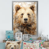 Minimalism Bear In Ice - Bear Wall Decor
