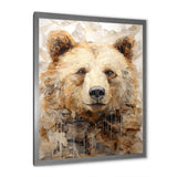 Minimalism Bear In Ice - Bear Wall Decor