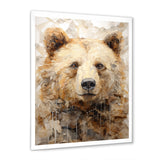 Minimalism Bear In Ice - Bear Wall Decor