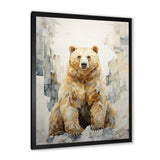 Minimalism Bear In Ice Art - Bear Wall Art Prints