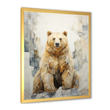 Minimalism Bear In Ice Art - Bear Wall Art Prints