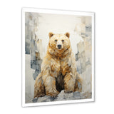 Minimalism Bear In Ice Art - Bear Wall Art Prints