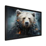 Minimalism Bear Black And White - Black Bear Wall Art