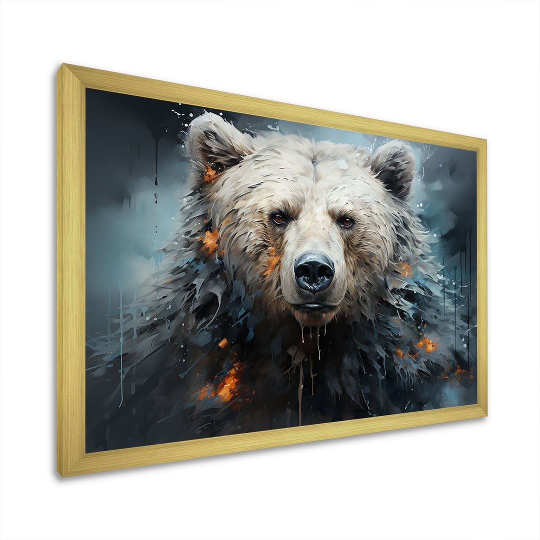 Minimalism Bear Black And White - Black Bear Wall Art