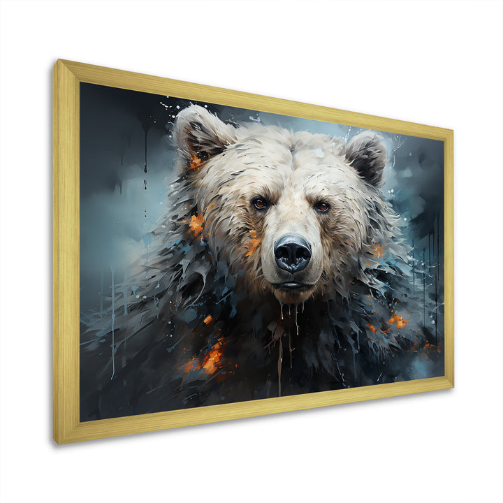 Minimalism Bear Black And White - Black Bear Wall Art