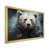 Minimalism Bear Black And White - Black Bear Wall Art