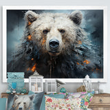 Minimalism Bear Black And White - Black Bear Wall Art