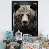 Minimalist Grizzly Bear Essence - Brown Bear Wall Art