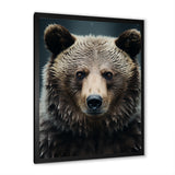 Minimalist Grizzly Bear Essence - Brown Bear Wall Art