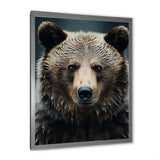 Minimalist Grizzly Bear Essence - Brown Bear Wall Art