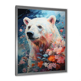 Pastel Polar Bear Serenity - Bear Framed Canvas Art