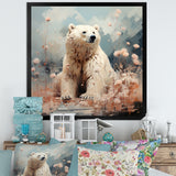 Polar Bear In Pastel Serenity - Bear Home Decor Art