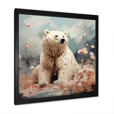 Polar Bear In Pastel Serenity - Bear Home Decor Art
