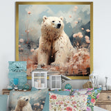 Polar Bear In Pastel Serenity - Bear Home Decor Art