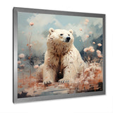Polar Bear In Pastel Serenity - Bear Home Decor Art