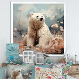 Polar Bear In Pastel Serenity - Bear Home Decor Art