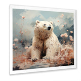 Polar Bear In Pastel Serenity - Bear Home Decor Art