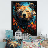 Pop Art Grizzly Bear Popularity - Bear Living Room Wall Art