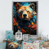 Pop Art Grizzly Bear Popularity - Bear Living Room Wall Art