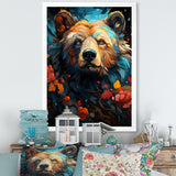 Pop Art Grizzly Bear Popularity - Bear Living Room Wall Art