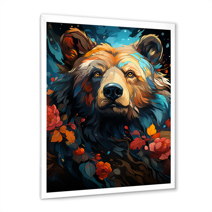 Pop Art Grizzly Bear Popularity - Bear Living Room Wall Art