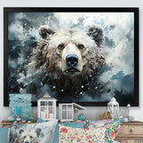 Surrealism Grizzly Bear In Dreamy Background - Bear Wall Decor