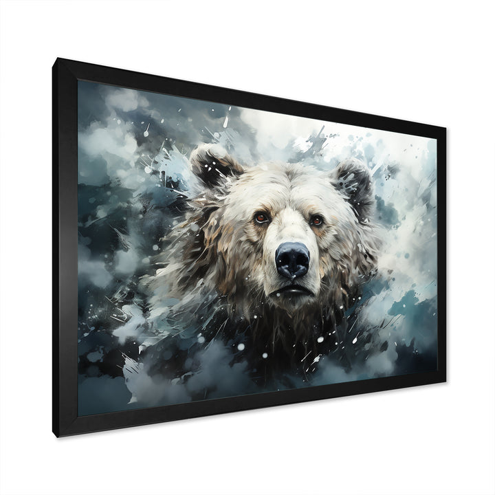 Surrealism Grizzly Bear In Dreamy Background - Bear Wall Decor