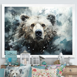 Surrealism Grizzly Bear In Dreamy Background - Bear Wall Decor