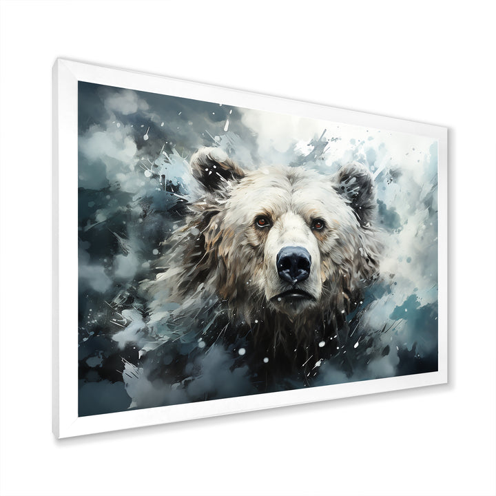 Surrealism Grizzly Bear In Dreamy Background - Bear Wall Decor