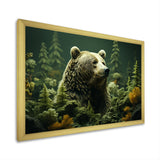 Whimsical Grizzly Bears In Forest - Bear Wall Art Prints