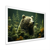 Whimsical Grizzly Bears In Forest - Bear Wall Art Prints