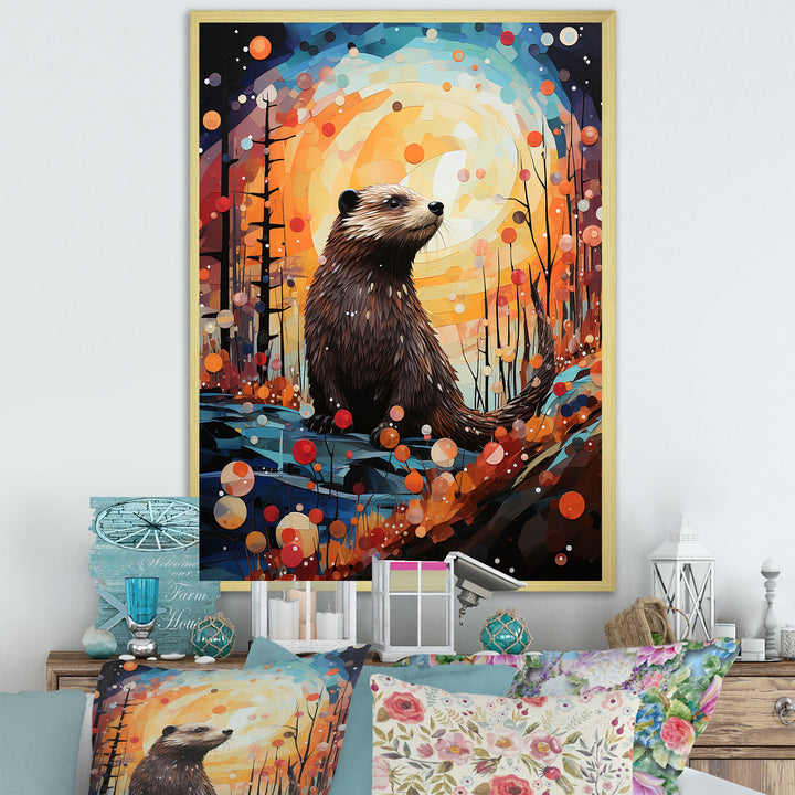 Fantasy Beaver Timberland - Brown Beaver Wall Art