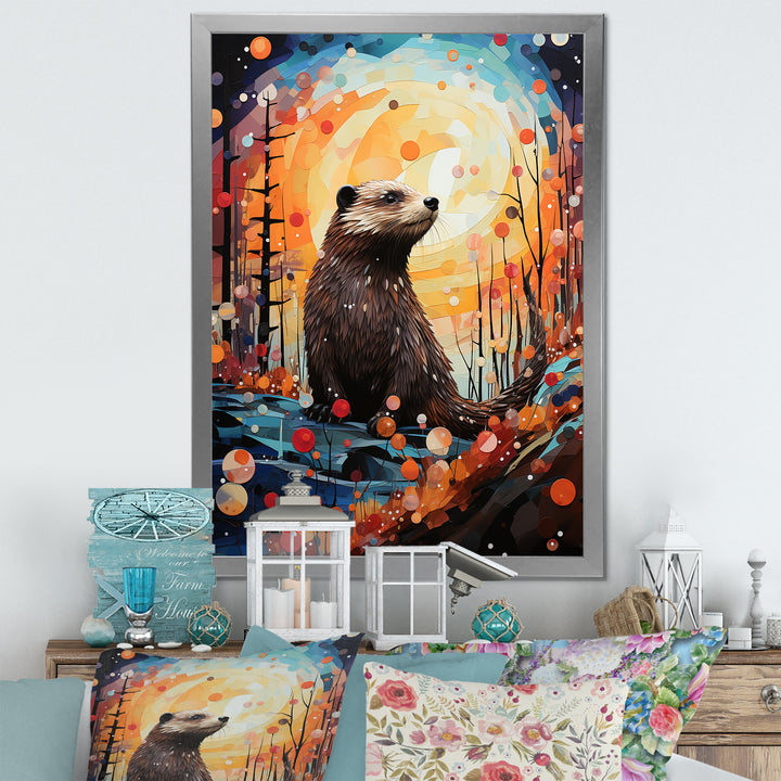 Fantasy Beaver Timberland - Brown Beaver Wall Art