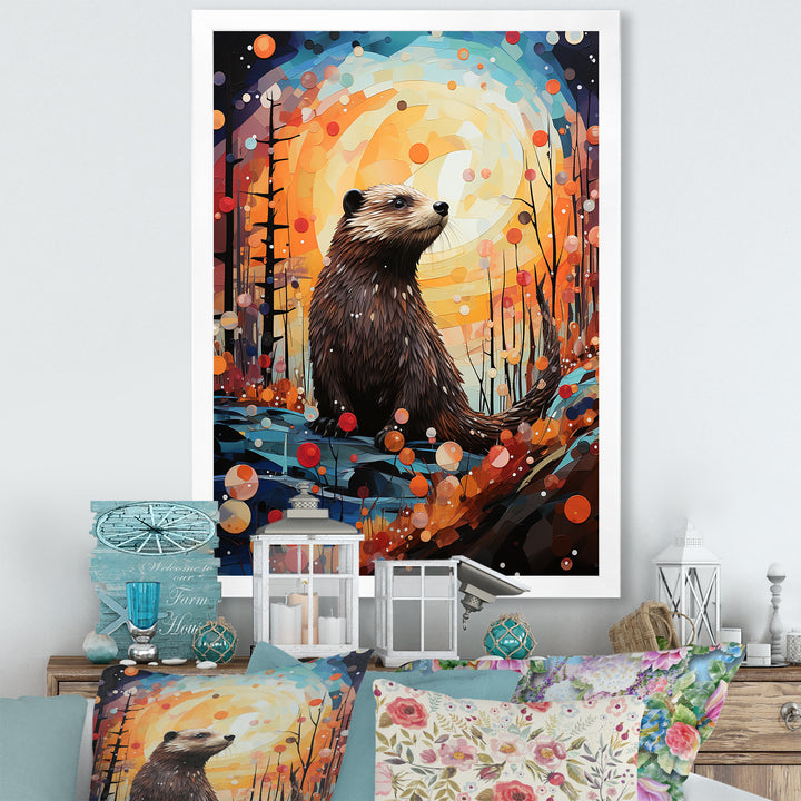 Fantasy Beaver Timberland - Brown Beaver Wall Art